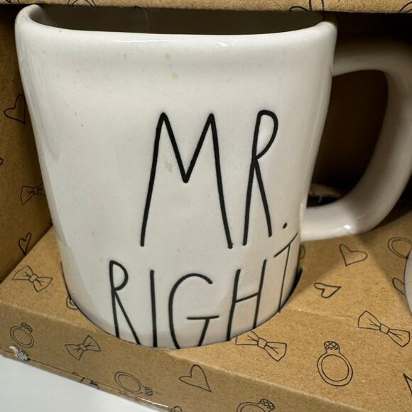 Rae Dunn Mr Right & Mrs Always Right Mug New in Box Wedding Gift - Picture 2 of 5